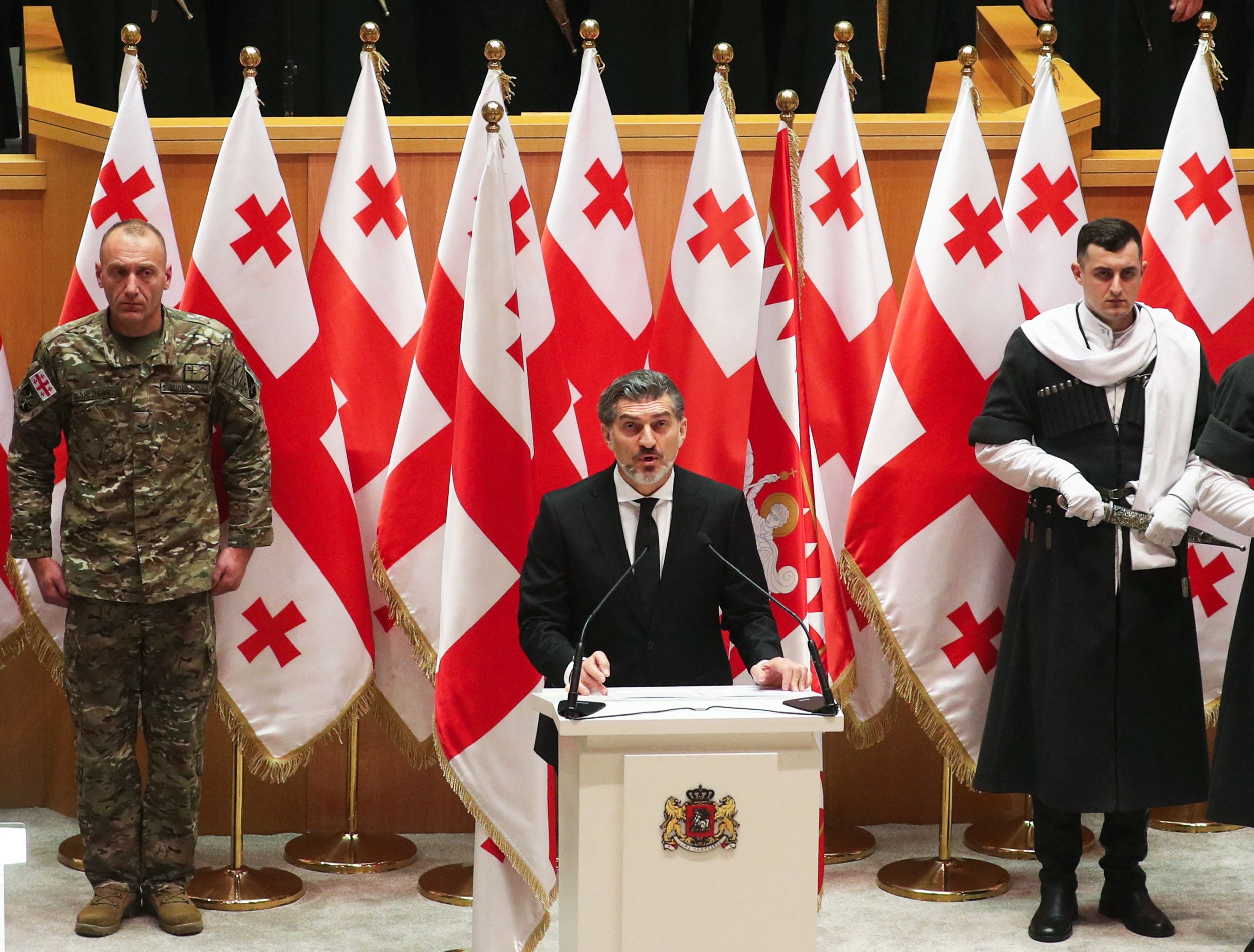 Kavilashvili is sworn in as President of Georgia amid a political crisis