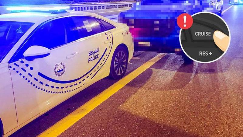 شرطة دبي تُنقذ سائقاً تعطل مُثبت السرعة في مركبته بشكل مفاجئ