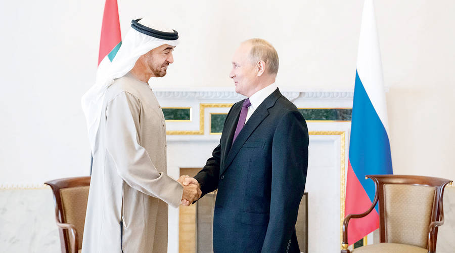 Mohamed bin Zayed meets Putin: Let’s try to strengthen the foundations of peace