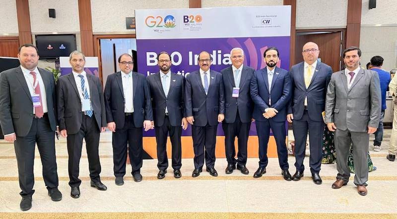 Ajman Chamber participates in the B20 India meeting