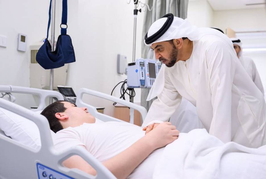 Hamdan bin Saeed reassures Syrian earthquake victims in government hospitals