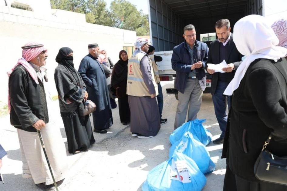 Emirates Red Crescent Distributing Ramadan Food to Needy Families in Jordan