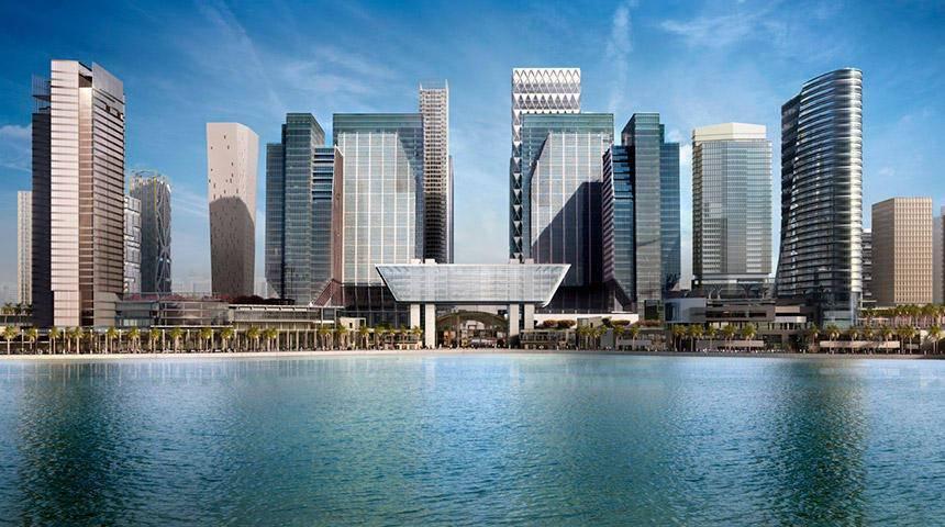 Hedge funds around the world are revitalizing commercial properties in Abu Dhabi, says Bloomberg